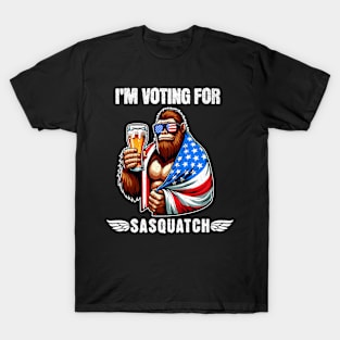 I'm Voting for Bigfoot 2024 T-Shirt